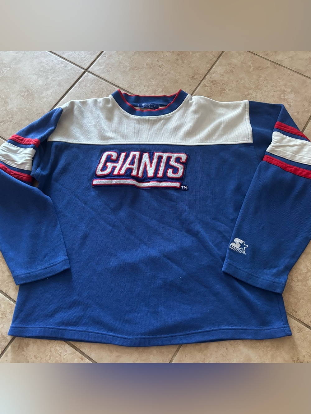 Gently Used - STARTER Blue Giants Pull Over Crewneck